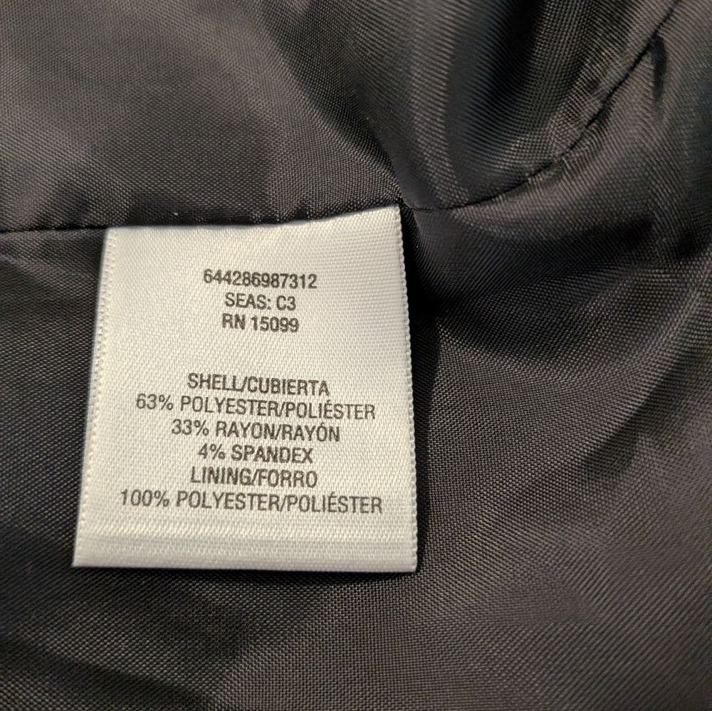 Metaphor Womens Black Single Button Blazer Jacket Size 6 Professional Workwear - Picture 3 of 6